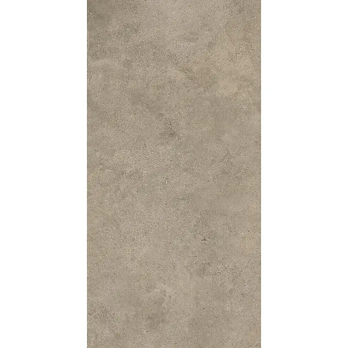 Feinsteinzeug in strukturierter hellgrauer Betonoptik 60x120 -  - Texturierte beige-graue Beton- oder Steinplatte.