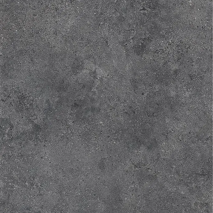 Feinsteinzeug strukturiert schwarz Betonoptik 60x60 - Italienische Fliesen -  - Dunkelgraue Betonoptik-Oberfläche für Böden oder Wände.