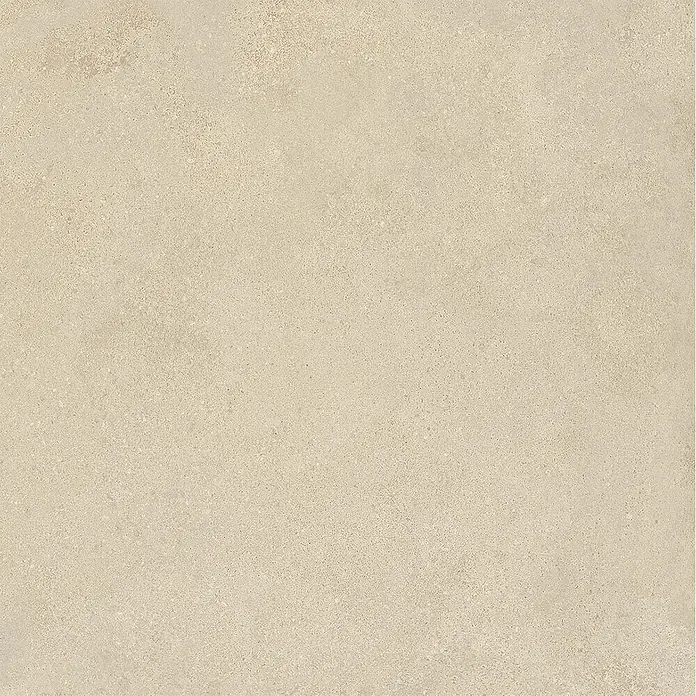 Feinsteinzeug-Bodenfliese hellbeiger Betonoptik 60x60 - Ital. Fliesen -  - Hellbeige, texturierte Steinfliese.