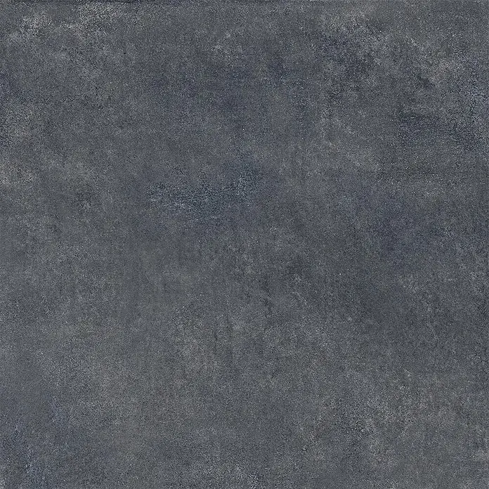 Feinsteinzeug in schwarzer Betonoptik 60x60 - Italienische Fliesen -  - Texturierte dunkelgraue Fliese mit matter Oberfläche.