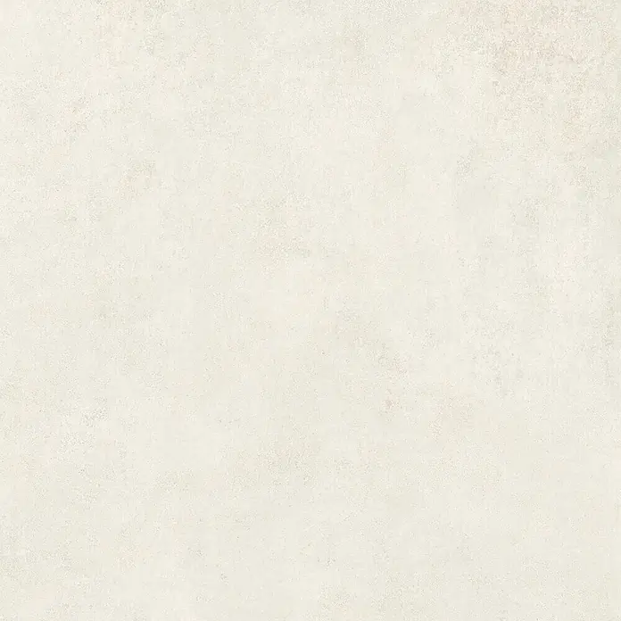Feinsteinzeug in moderner weißer Betonoptik 80x80 - Italienische Fliesen -  - Helle beige, leicht strukturierte Oberfläche.