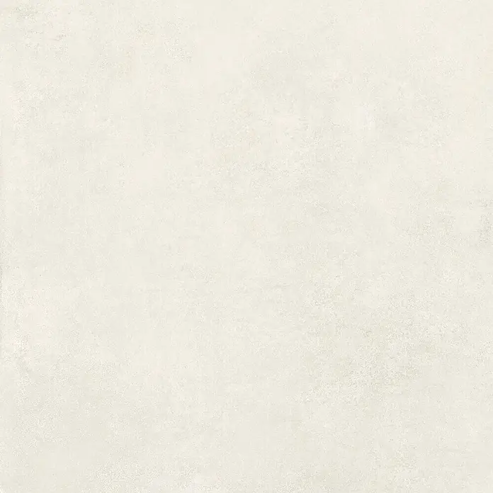 Feinsteinzeug in moderner weißer Betonoptik 80x80 - Italienische Fliesen -  - Hellbeige strukturierte Oberfläche mit mattem Finish.