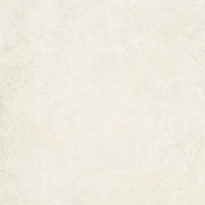 Feinsteinzeug in moderner weißer Betonoptik 80x80 - Italienische Fliesen -  - Texturierte cremefarbene Oberfläche, ähnlich Beton oder Putz, geeignet für Wände oder Böden.