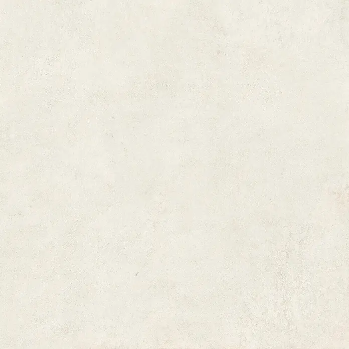 Feinsteinzeug in moderner weißer Betonoptik 80x80 - Italienische Fliesen -  - Hellbeiges Fliesenmuster mit feiner Betonoptik und leichter Textur.