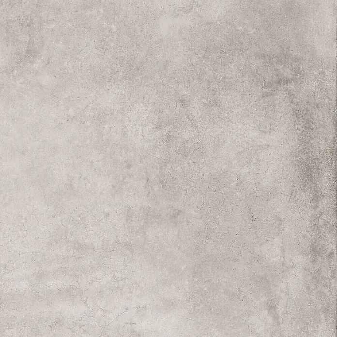 Feinsteinzeug in gewachster hellgrauer Betonoptik 60x60 - Ital. Fliesen -  - Hellgraue Betontextur, geeignet für Boden- oder Wandbeläge.