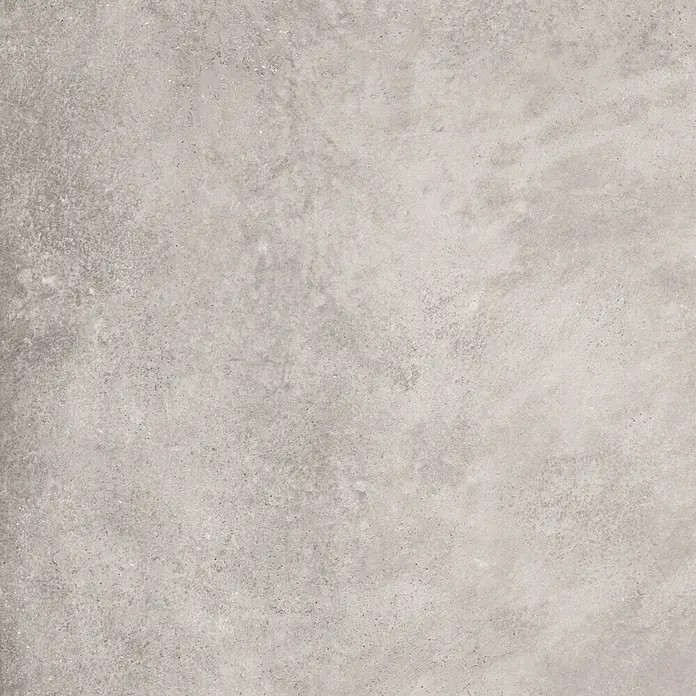 Feinsteinzeug in gewachster hellgrauer Betonoptik 60x60 - Ital. Fliesen -  - Helle graue Betontextur, vielseitig für moderne Boden- oder Wandverkleidungen.