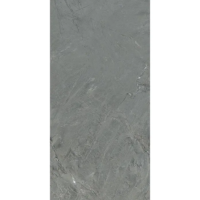 Design-Feinsteinzeug anthrazitfarbener matter 30x60 - Italienische Fliesen -  - Strukturierte dunkelgraue Fliese mit Natursteinoptik und feinen hellen Maserungen.