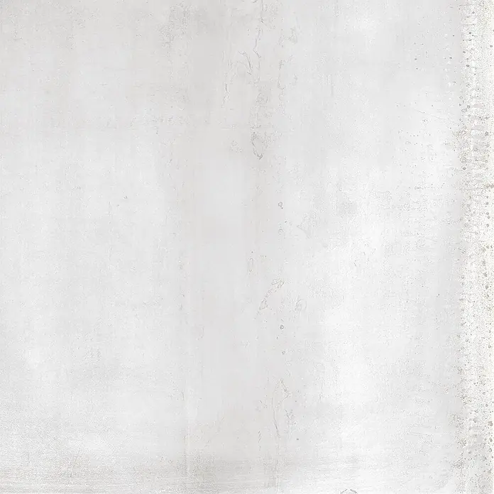 Feinsteinzeug in Metall weißer Betonoptik 60x60 - Italienische Fliesen -  - Hellgraue, texturierte Oberfläche mit subtilen Tonvariationen und feinen natürlichen Markierungen.