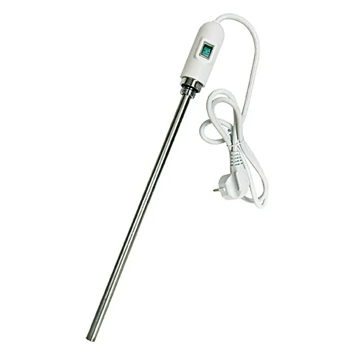 Heizstab - 900 W, Ein-/Ausschalter - Eintauchheizstab mit weißem Griff und Kabel. Ideal zum schnellen Erhitzen von Wasser in verschiedenen Behältern.