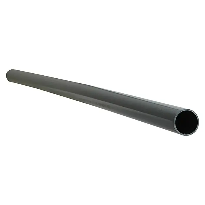 Setma PVC-Rohr - Ø x L: 32 mm x 125 cm, Kunststoff, Anthrazit - Graues PVC-Rohr für Sanitär- und Bauanwendungen, ideal für Abwasserleitungen und Kabelkanäle. Robust und einfach zu installieren.