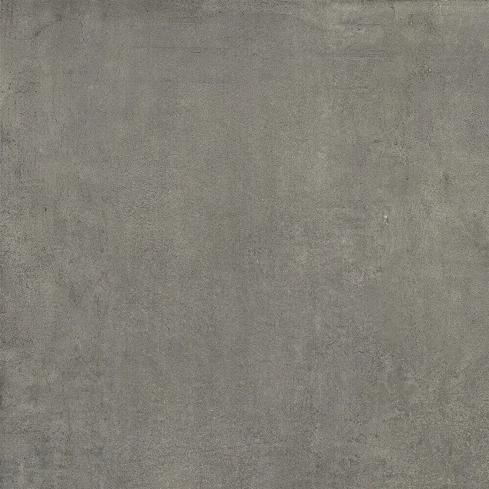 Feinsteinzeug in zeitgenössischer schwarzer Betonoptik 80x80 -  - Dunkelgraue Betonoptik-Oberfläche mit subtiler Textur und feinen Unregelmäßigkeiten.