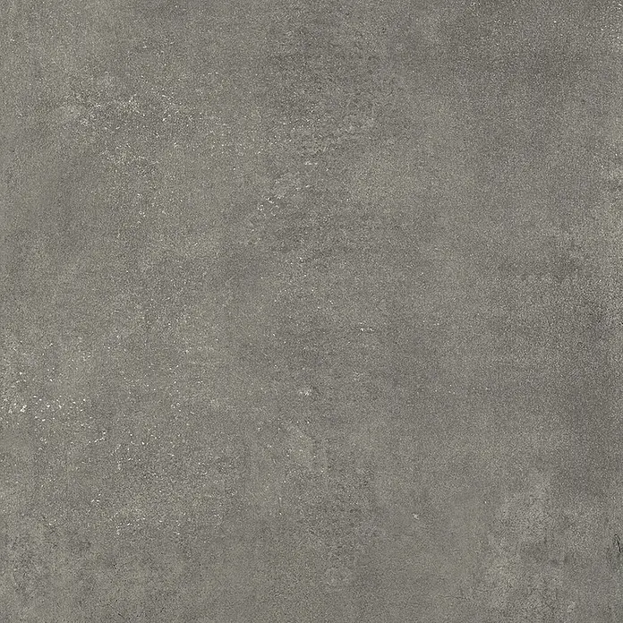 Feinsteinzeug in schwarzer Betonoptik 120x120 - Italienische Fliesen -  - Graue Beton- oder Steinplatte mit gesprenkelter, texturierter Oberfläche.