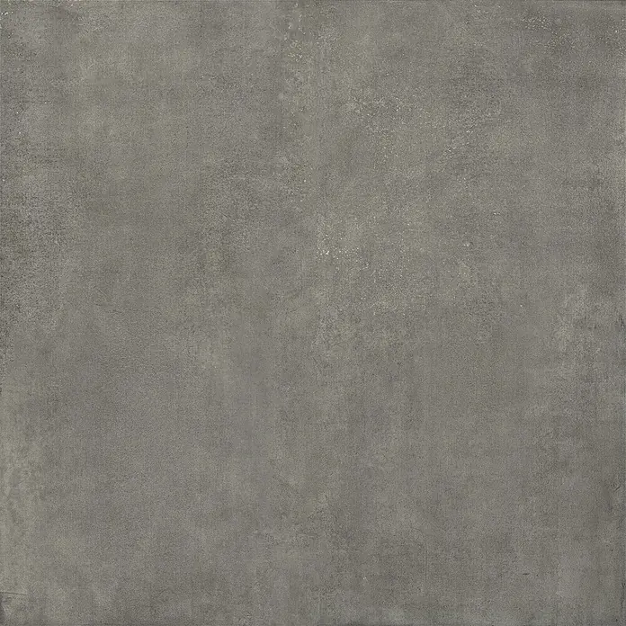 Feinsteinzeug in schwarzer Betonoptik 120x120 - Italienische Fliesen -  - Matte graue Betonoptik-Oberfläche mit subtiler Textur, ideal für moderne Fliesen.