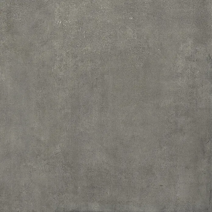 Feinsteinzeug in zeitgenössischer schwarzer Betonoptik 80x80 -  - Dunkelgraue Betonoptik-Textur, geeignet für moderne Böden oder Wände.