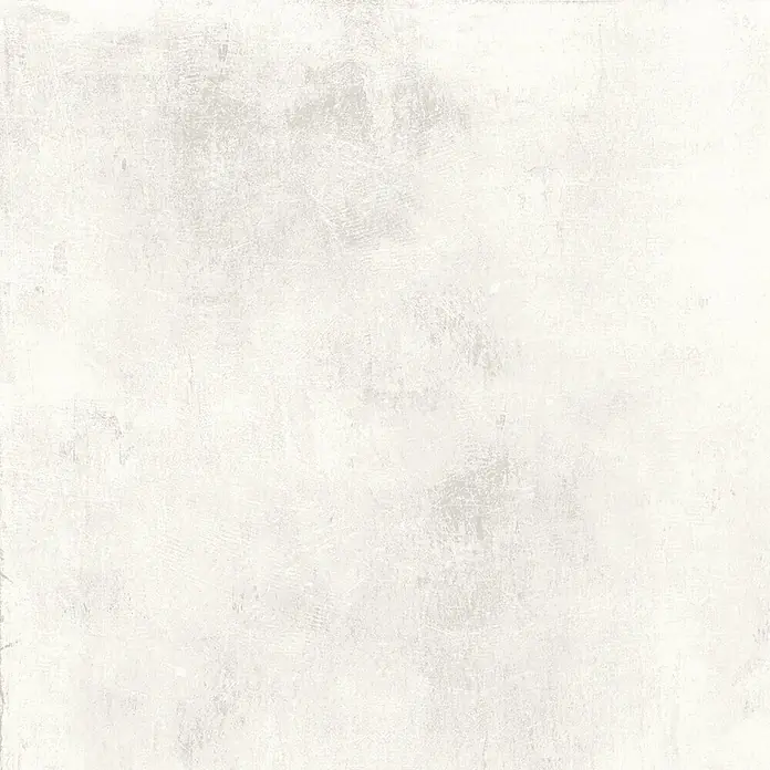Feinsteinzeug in weißer Harzoptik 60x60 - Italienische Fliesen -  - Helle grau-weiße Used-Textur, die Beton oder eine abgenutzte Wand ähnelt.