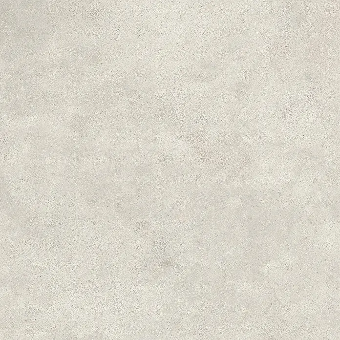 Feinsteinzeug-Bodenbelag in Betonoptik Materic Ivory 80x80 -  - Hellgraue Feinsteinzeugfliese in Betonoptik mit dezenter Sprenkeltextur.