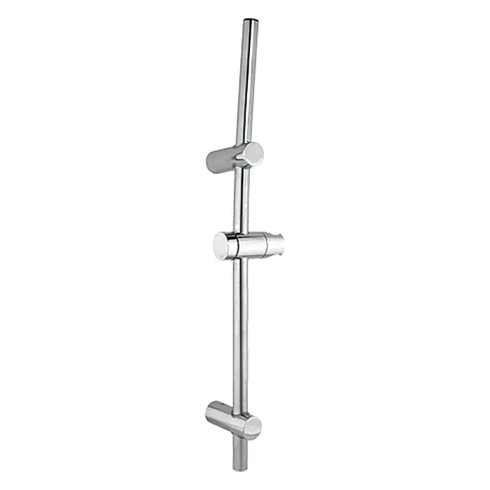 Mixomat Brausestange Taha - Höhe: 74,5 cm, Lochabstand: 48 cm, Edelstahloptik - Verchromte Duschstange mit verschiebbarem Brausehalter zur flexiblen Höheneinstellung für ein angenehmes Duscherlebnis.