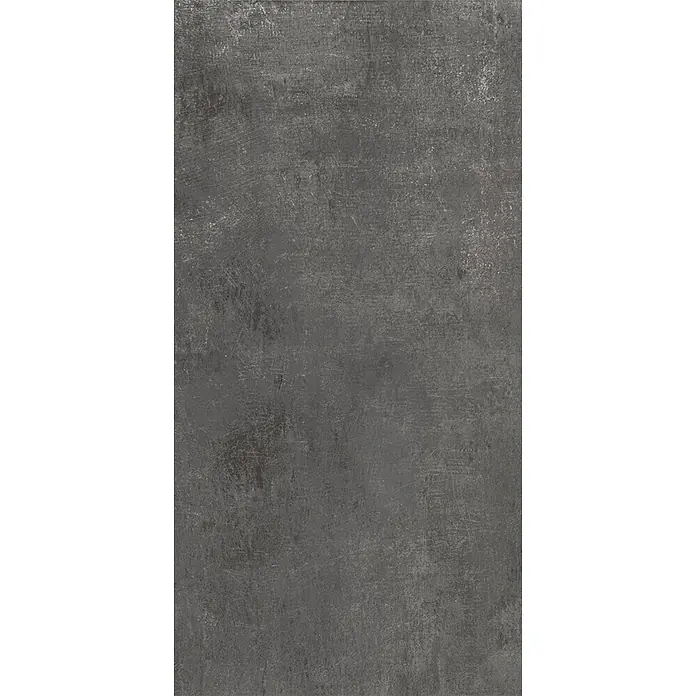 Feinsteinzeug in dunkelgrauer Harzoptik 30x60 - Italienische Fliesen -  - Dunkelgraue, abgenutzte Betontextur mit feinen Kratzern, ideal für Industriedesigns.