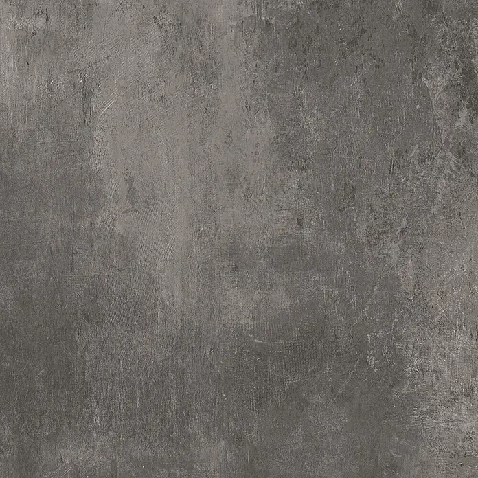Feinsteinzeug in dunkelgrauer Harzoptik 30x60 - Italienische Fliesen -  - Dunkelgraue, verwitterte Betontextur mit subtilen Variationen und Kratzern.