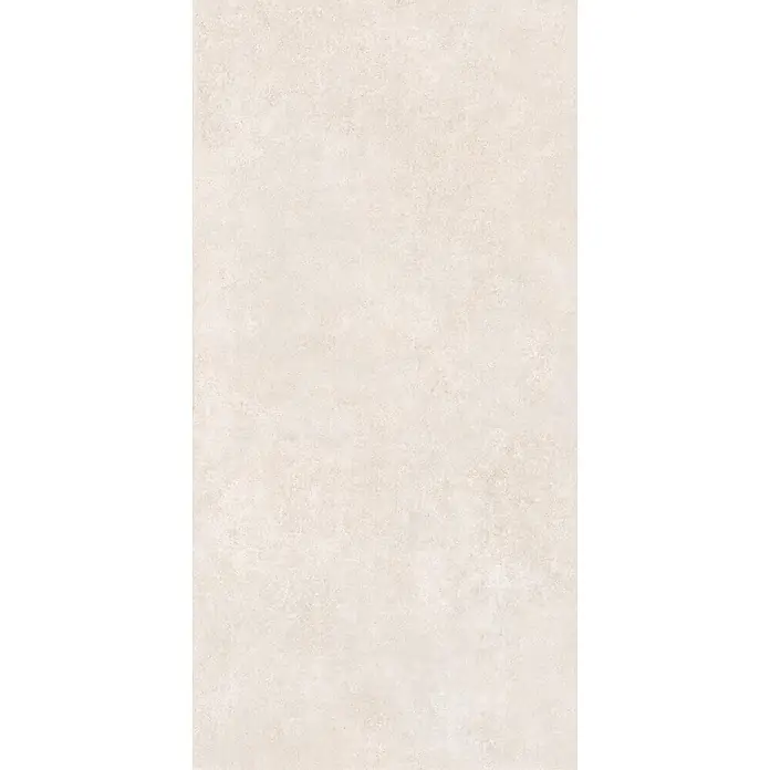Feinsteinzeug in moderner elfenbeinfarbener Betonoptik 60x120 -  - Helle beige strukturierte Oberfläche, ideal für Boden- oder Wandbeläge.