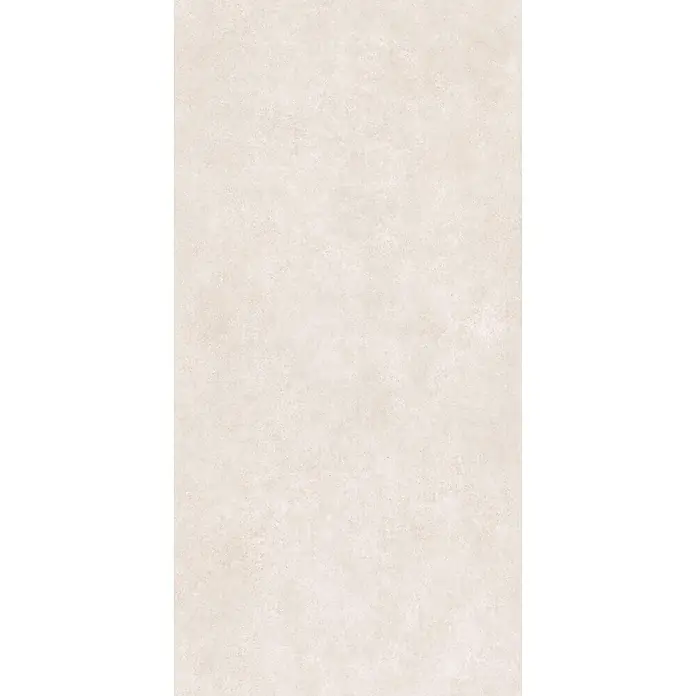 Feinsteinzeug in moderner elfenbeinfarbener Betonoptik 60x120 -  - Hellbeigefarbene, strukturierte Oberfläche, ideal für Boden- oder Wandfliesen, bietet eine subtile, gleichmäßige Ästhetik.