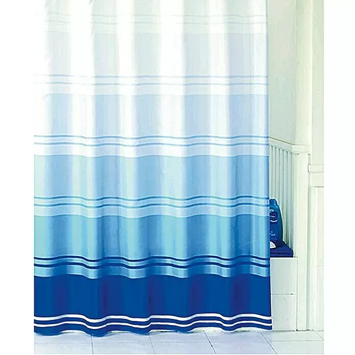 Venus Duschvorhang Sea - B x H: 240 x 200 cm, Textil, Blau - Stimmungsaufnahme