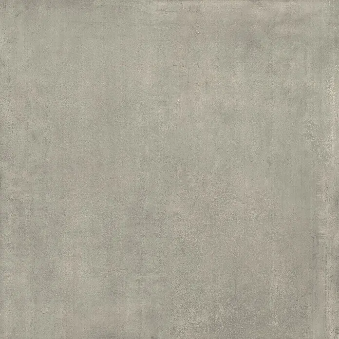 Feinsteinzeug in zeitgenössischer grauer Betonoptik 60x60 - Ital. Fliesen -  - Hellgraue strukturierte Zementoberfläche.
