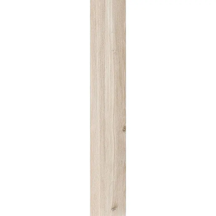 Feinsteinzeug in beiger Holzoptik 20x120 - Italienische Fliesen -  - Helle Holzdiele mit natürlicher Maserung und Ästen.
