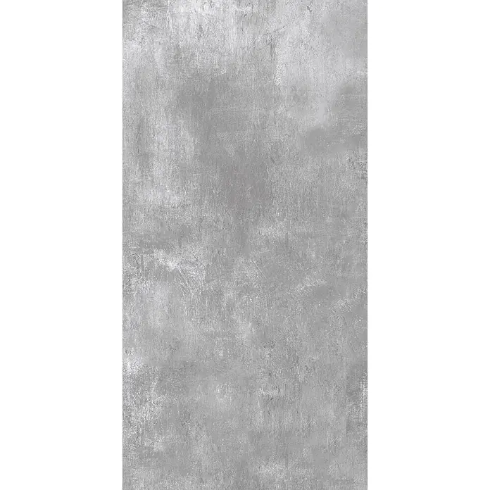 Feinsteinzeug in hellgrauer Harzoptik 60x120 - Italienische Fliesen -  - Abgenutzte graue Betontextur.