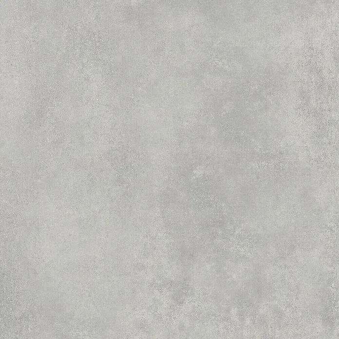 Feinsteinzeug in spachtelartiger hellgrauer Harzoptik 80x80 - Ital. Fliesen -  - Hellgraue Betontextur für eine moderne Oberfläche.