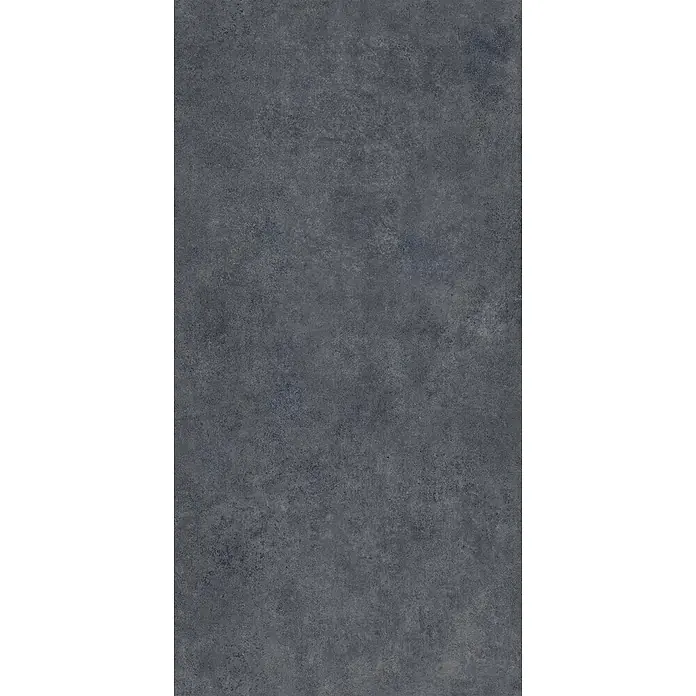 Feinsteinzeug in moderner schwarzer Betonoptik 60x120 - Ital. Fliesen -  - Dunkelgraue, raue strukturierte Oberfläche, geeignet für Boden- oder Wandfliesen.