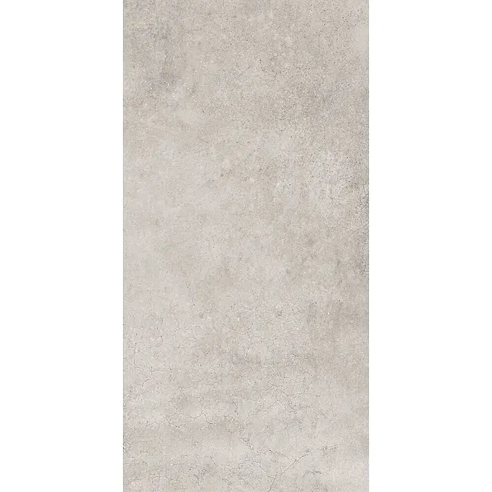 Design-Feinsteinzeug gewachster 30x60 - Italienische Fliesen -  - Hellgraue Betontextur mit feinen Rissen.
