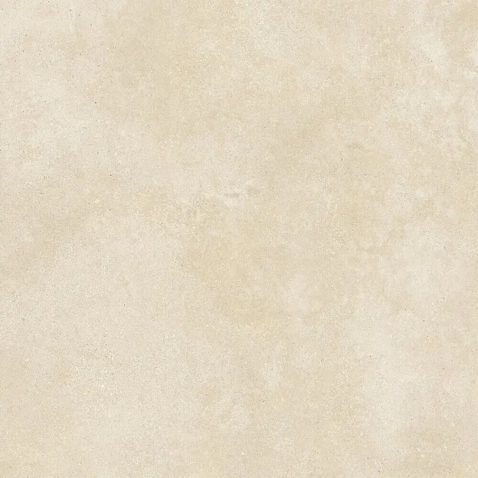 Feinsteinzeug in beiger spachtelartiger Steinoptik 120x120 - Ital. Fliesen -  - Helle beige texturierte Fliesen- oder Steinoberfläche mit subtilen Variationen.