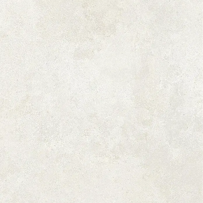 Feinsteinzeug in strukturierter weißer Betonoptik 60x60 - Ital. Fliesen -  - Strukturierte hellbeige Fliese mit dezentem, natursteinähnlichem Muster.