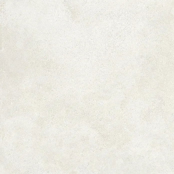 Feinsteinzeug in strukturierter weißer Betonoptik 60x60 - Ital. Fliesen -  - Hellbeige strukturierte Betonfliese.