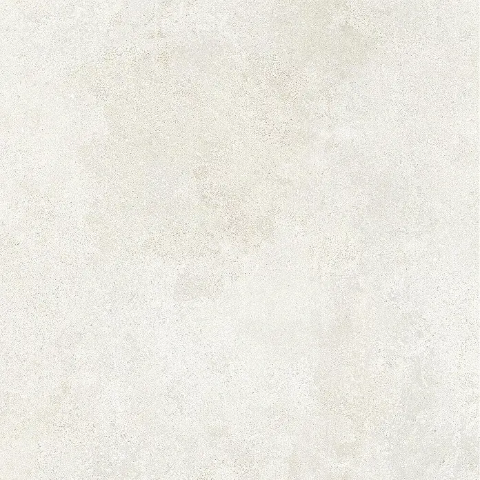 Feinsteinzeug in strukturierter weißer Betonoptik 60x60 - Ital. Fliesen -  - Helle beige Betonoptik-Fliese mit strukturierter Oberfläche.