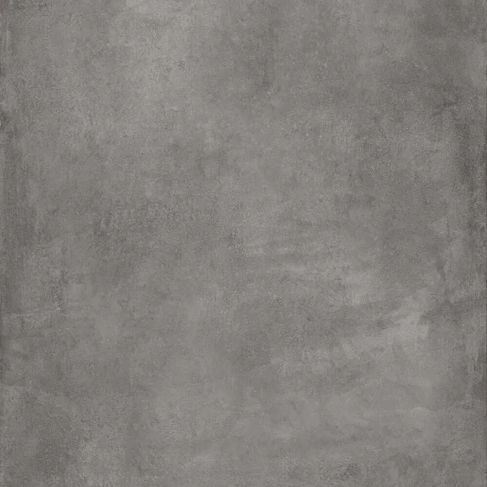 Feinsteinzeug in gewachster anthrazitfarbener Betonoptik 120x120 -  - Graue Betonoptik Oberfläche.