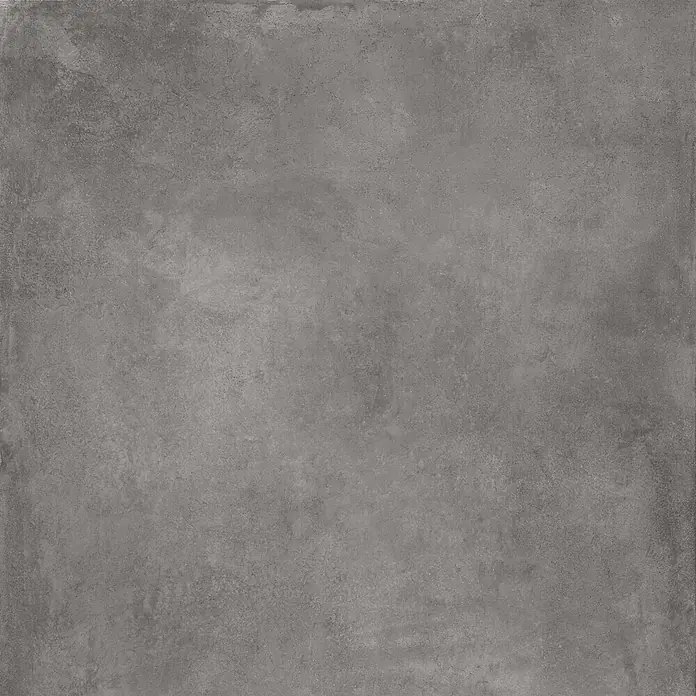 Feinsteinzeug in gewachster anthrazitfarbener Betonoptik 120x120 -  - Dunkelgraue Betonoptik-Textur, ideal für moderne Boden- oder Wandverkleidungen.