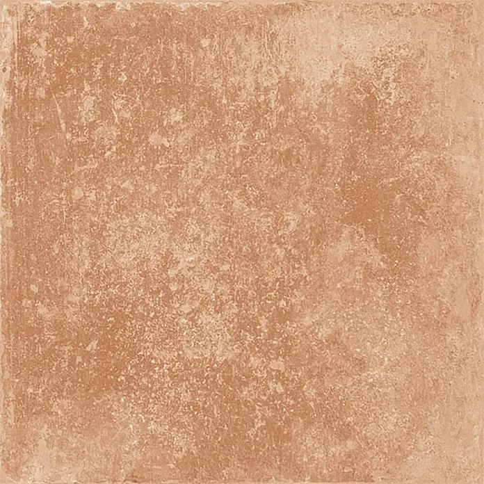 Feinsteinzeug in Terrakotta natürlicher Terrakottaoptik 30x30 -  - Erdige, terrakottafarbene rustikale Fliese mit einer strukturierten Oberfläche.