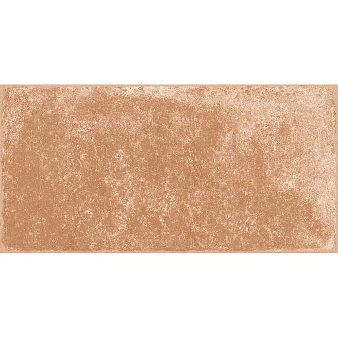 Feinsteinzeug in Terrakottaoptik 15x30, 20 mm, rutschhemmend -  - Rustikale, terrakottafarbene rechteckige Wand- oder Bodenfliese mit strukturierter Oberfläche.