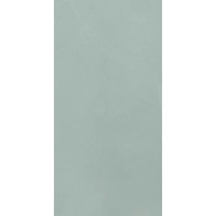 Feinsteinzeug in grüner pastellfarbener Betonoptik 60x120 - Ital. Fliesen -  - Strukturierter hellblau-grauer Stoff.