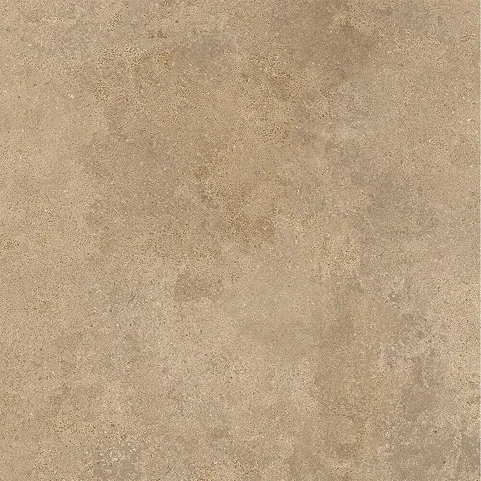 Feinsteinzeug in strukturierter beiger Betonoptik 60x60 - Ital. Fliesen -  - Strukturierte beige-braune Natursteinoptik-Fliese, geeignet für Böden oder Wände.