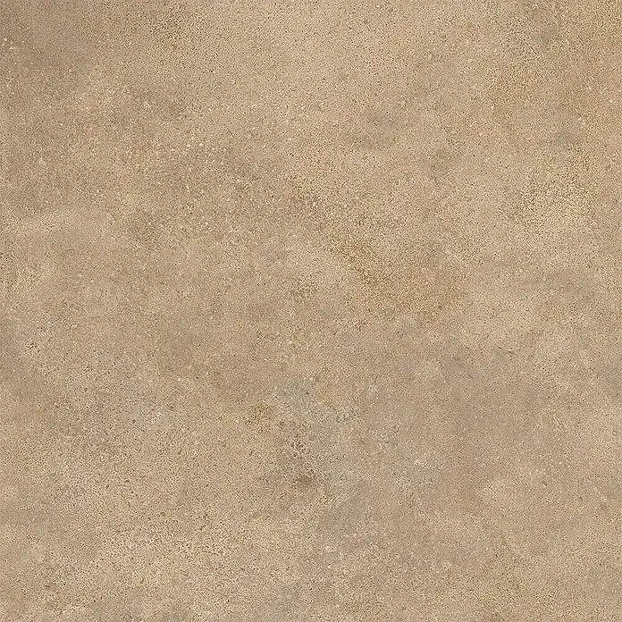 Feinsteinzeug in strukturierter beiger Betonoptik 60x60 - Ital. Fliesen -  - Hellbraune strukturierte Fliese mit Naturstein- oder Betonoptik.
