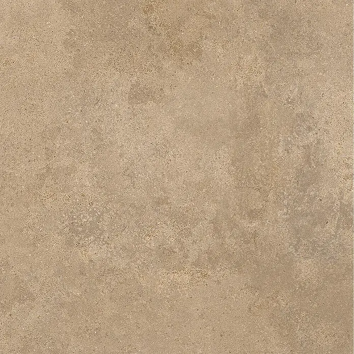 Feinsteinzeug in strukturierter beiger Betonoptik 60x60 - Ital. Fliesen -  - Hellbraune, leicht strukturierte matte Fliese im Naturstein-Look, ideal für Boden oder Wand.