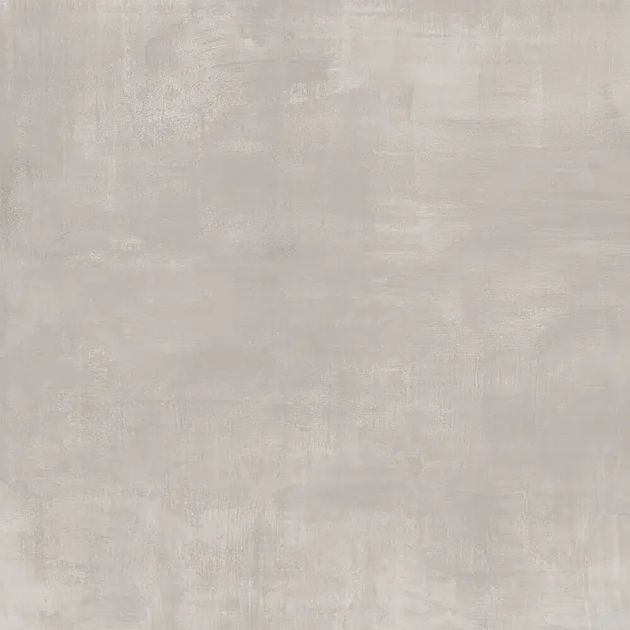 Feinsteinzeug in gebürsteter grauer Betonoptik 80x80 - Italienische Fliesen -  - Hellgraue, gebürstete Beton-Textur.
