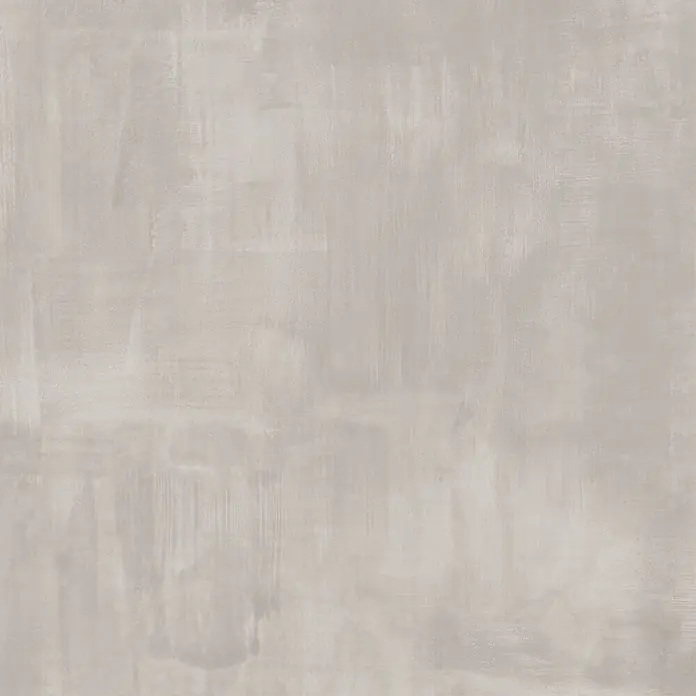 Feinsteinzeug in gebürsteter grauer Betonoptik 80x80 - Italienische Fliesen -  - Hellgraue Beton- oder Putztextur mit feinen Pinselstrichen, ideal für moderne Oberflächen.