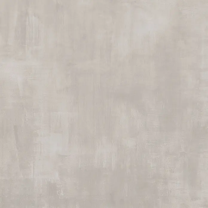 Feinsteinzeug in gebürsteter grauer Betonoptik 80x80 - Italienische Fliesen -  - Glatte, hellgraue Beton- oder Zementoberfläche mit feiner Textur für Böden oder Wände.