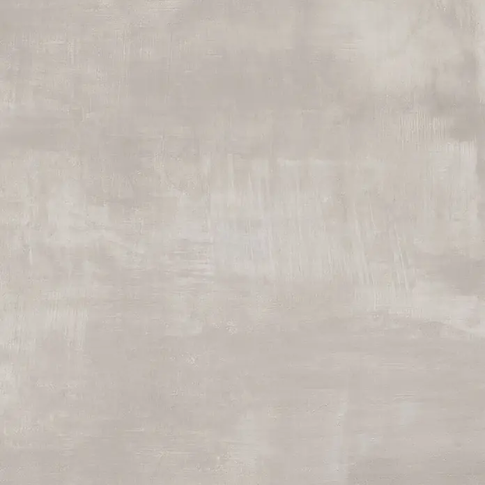 Feinsteinzeug in gebürsteter grauer Betonoptik 80x80 - Italienische Fliesen -  - Helle graue Beton- oder Putztextur mit subtilen Farbnuancen und matter Oberfläche.