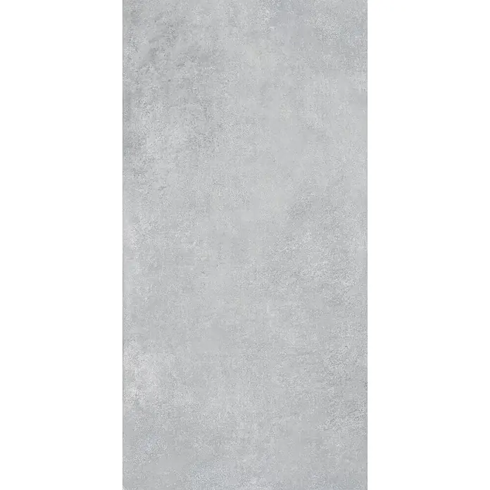 Feinsteinzeug in moderner hellgrauer Betonoptik 60x120 - Ital. Fliesen -  - Hellgraue betonähnliche Texturoberfläche.
