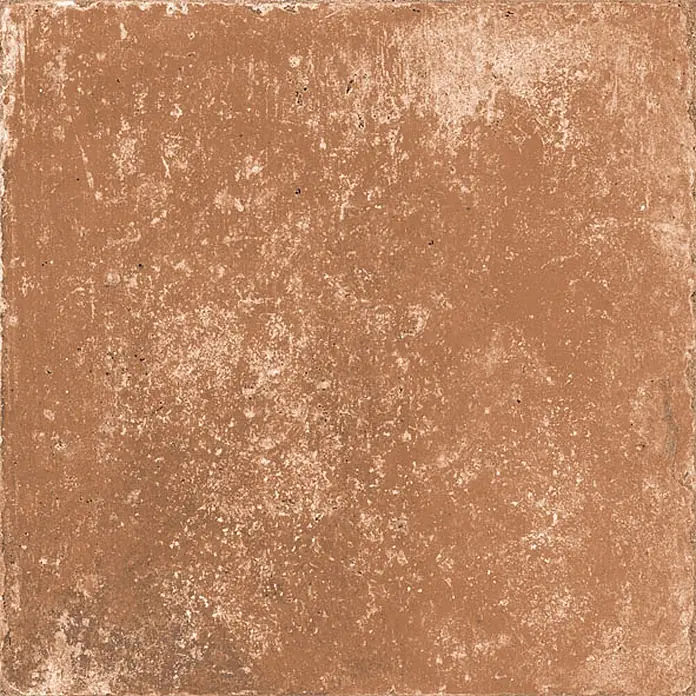 Feinsteinzeug in brauner natürlicher Terrakottaoptik 30x30 - Ital. Fliesen -  - Rustikale, rotbraune Quadratfliese mit verwitterter, Terrakotta-ähnlicher Textur.